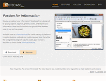 Tablet Screenshot of notecasepro.com